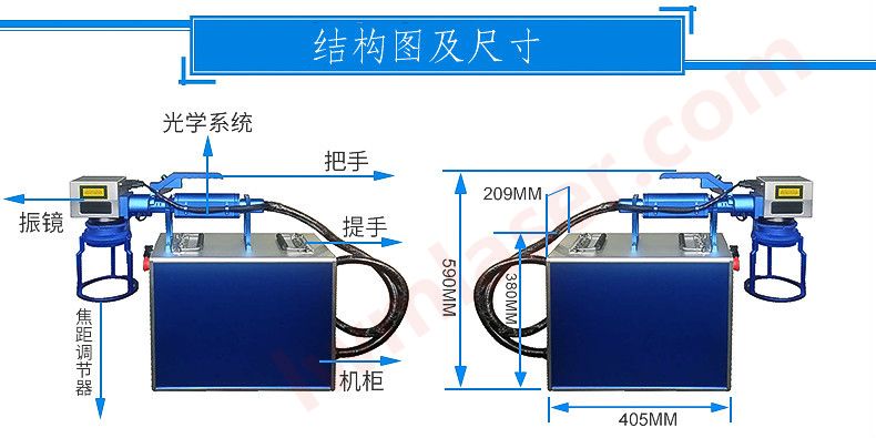 手持激光打標(biāo)機(jī)尺寸lwmlaser